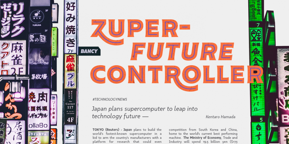 Cenzo Flare Cond Medium Font preview